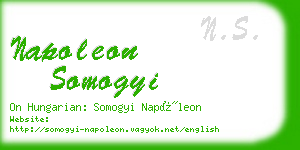 napoleon somogyi business card